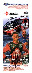 2000 Texas Speedway Ticket Signed by Kyle and Adam Petty Earnhardt First Cup Win - Picture 1 of 4