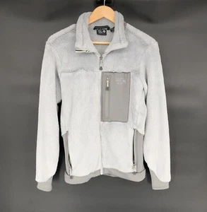 Mountain Hardwear Women Monkey Jacket Size M Gray Full Zip Fuzzy Outdoor Camping - Picture 1 of 10