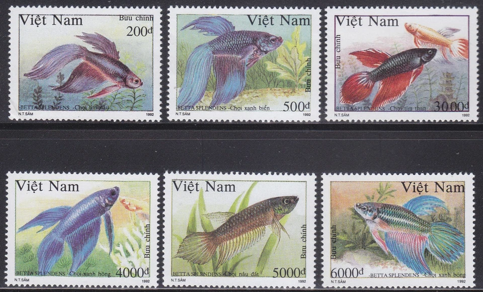 Vietnam 1992 (2477-2482) peces Foto 1 de 1