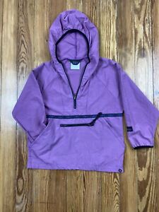 rei vintage kids Hooded anorak pullover purple size XS Outdoors