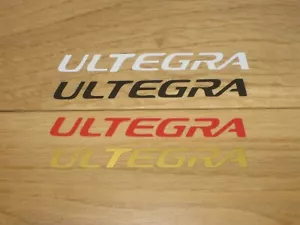 4 ULTEGRA Bike Stickers Cycling Decals Wheel Helmet Frame Forks Road MTB BMX - Picture 1 of 2