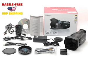 Canon iVIS HF G20 Digital Video Camera Camcorder [MINT w/hood] Tested From JAPAN - Picture 1 of 12