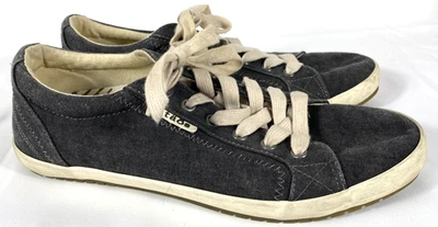 Taos Star Shoes Women's Size 8.5  Gray Canvas Tie Arch Comfort Casual Sneakers - Image 1 of 4