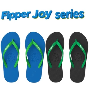 Fipper Joy Unisex Natural Rubber Flip Flops Anti-Slip Beach Sandals - Picture 1 of 9