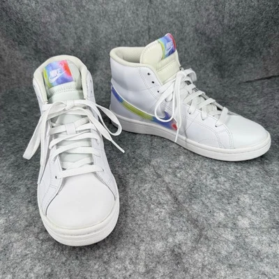 Nike Women’s Court Royale 2 Mid Shoes DD9670-100 White Leather Size 7.5 005 - Image 1 of 4