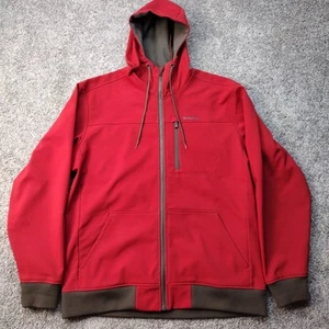 SIMMS JACKET  MEN'S XL  DARK RED W/ BROWN  GUIDE SERIES FULL ZIP HOODED FISHING - Picture 1 of 13