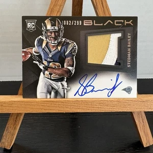 Stedman Bailey 2013 PANINI Black RPA ROOKIE PRIME 3-CLR PATCH AUTO /299 RC Rams - Picture 1 of 3
