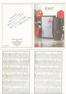  année 1987 : calendrier depliant - petit format 10 x 15 cm déplié  - Imagen 1 de 1