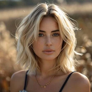 Short Bob Wave Wigs Remy Human Hair Ombre Light Blonde Lace Front Wigs 13x4 - Picture 1 of 5