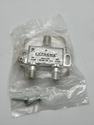 Extreme/Amphenol 2-Way Digital 1Ghz High Performance Coax Cable Splitter BDS102H - Image 1 of 3