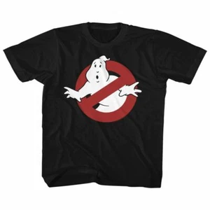 Real Ghostbusters Symbol Black Children's T-Shirt - Picture 1 of 2