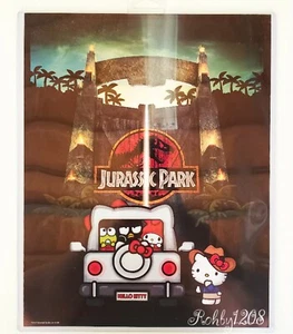 Exclusive Universal Studios Hello Kitty Jurassic Park Poster Art Print 14” X 11” - Picture 1 of 2