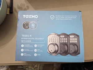 Teeho TE001-K Keyless Entry-Keypad Digital Deadbolt Door Knob Oil-Rubbed Bronze - Picture 1 of 4