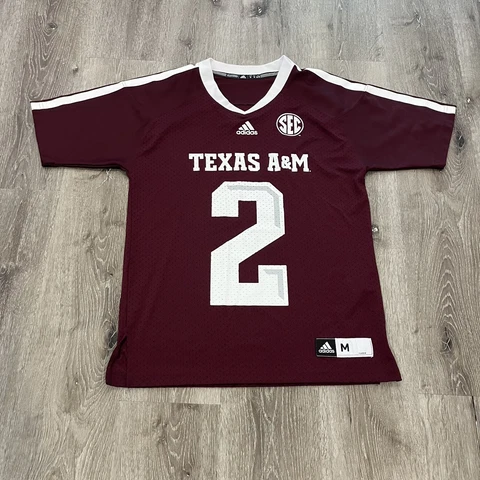 Texas A&M Aggies #2 Johnny Manziel Adidas Jersey Size Men’s Medium Cover