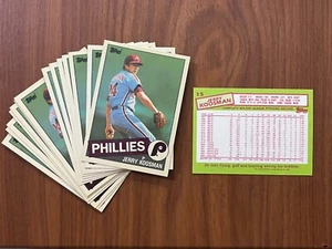 1985 Topps TIFFANY Set (20) JERRY KOOSMAN #15 Karten SET PHILLIES ** NEUWERTIG ** - Bild 1 von 1