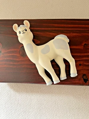 Lil Llama Natural Rubber Squeaky Toy Teething Baby Toy Giftcraft 7" Tall - Image 1 of 4