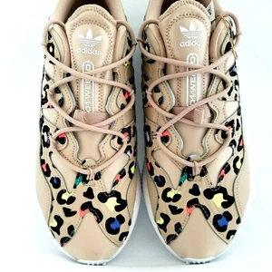 ADIDAS OZWEEGO Plus Tan Multi Leopard Sneakers H00668 Women's US 9.5 EU 42 NEW * - Picture 1 of 10