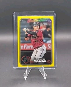 2024 Topps Series 1 - Gabriel Moreno Yellow Parallel #268 Diamondbacks - Picture 1 of 2
