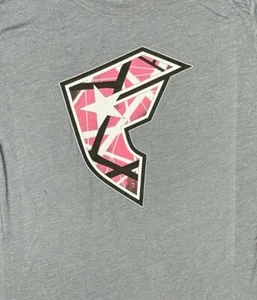 FAMOSA STARS & CORREAS SEÑORA TOP CAMISETA AJUSTADA Rosa Logotipo GRIS 5 - Imagen 1 de 2
