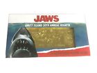 JAWS MOVIE COLLECTORS EDITION 24k GOLD PLATED TICKET LIMITED EDITION OF 1975