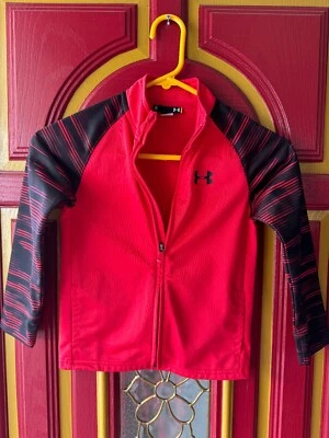Under Armour Boys Jacket  Red Full Zip Youth Kids Size 6 - Image 1 of 2