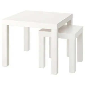 IKEA LACK Nest of Tables Set of 2 White - Side Coffee Tables Living Room - Picture 1 of 4