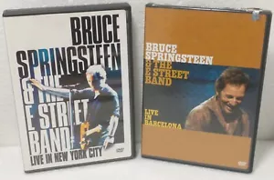 Pair BRUCE SPRINGSTEEN "LIVE" DVDs Barcelona & NYC 2x discs each Used NOT TESTED - Foto 1 di 7