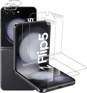 2X Panzerfolie ( Display + Kamera ) für Samsung Galaxy Z Flip 5 5G Glasfolie TPU - Picture 1 of 9
