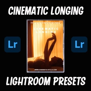 CINEMATIC STILLS LONGING lightroom PRESETS PHOTOGRAPHY editing photo LR vintage - Picture 1 of 9