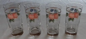 Mikasa Fruit Panorama Tumblers Glass 14 oz.  DC014 6 1/4" Tall - Picture 1 of 3