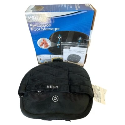 Homedics Percussion Foot Massager 4 Tapping Nodes Ultra Plush Tested Working - Image 1 of 4