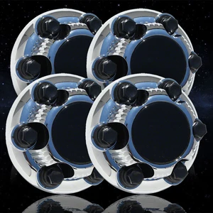 4-pc of Chrome Center Caps for 2019 Chevrolet Silverado 1500 LD Classic- ARFZ035 - Picture 1 of 7