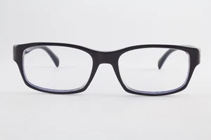 Rara montatura occhiali autentica Prada VPR06O EAH-1O1 nero blu 53 mm RX-able - Foto 1 di 5