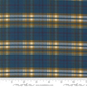 Lydias Lace Checks and Plaids Indigo by Betsy Chutchian for Moda 1/2 Yard - Picture 1 of 1