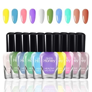 10 Colors Fingernail Polish Set, Quick Dry Nail Polish, Non Toxic Peel off Gi... - Picture 1 of 8
