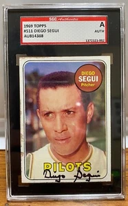 SEATTLE PILOTS signed DIEGO SEGUI #511 - 1969 Topps - AUTHENTICATED - Picture 1 of 1