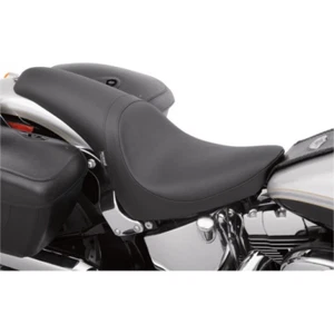 DRAG SPECIALTIES - SELLE DOUBLE PREDATOR SMOOTH - NOIR - HARLEY-DAVIDSON SOFTAIL - Picture 1 of 5