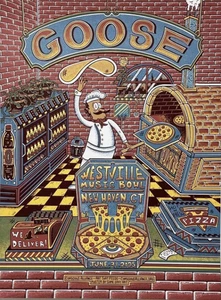 AUTHENTISCHES GOOSE ABEETZ POSTER Westville New Haven CT 29. Mai 2025 ~ VORVERKAUF! - Bild 1 von 1