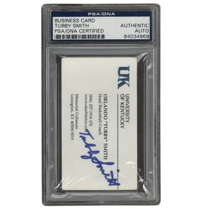 Orlando Tubby Smith Signed Inscribed Kentucky Basketball Coach Business Card PSA - Picture 1 of 2