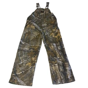 Walls Kidz Kids Grow System RealTree Camo Bib Overalls Youth Large Size 12 - Picture 1 of 11