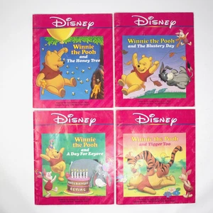 4 books Disney's: Winnie the Pooh paperback Honey Blustery Day Eeyore Tigger Too - Picture 1 of 18