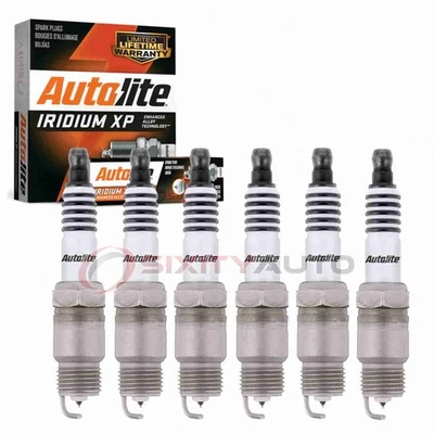 6 pc Autolite Iridium XP Spark Plugs for 1970-1995 Chevrolet Blazer 4.8L L6 sb - Image 1 of 4
