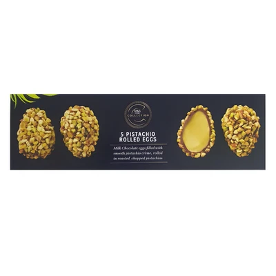 M&S Pistachio Milk Chocolate Creme Eggs 108g, with White Chocolate Filling - Image 1 of 4