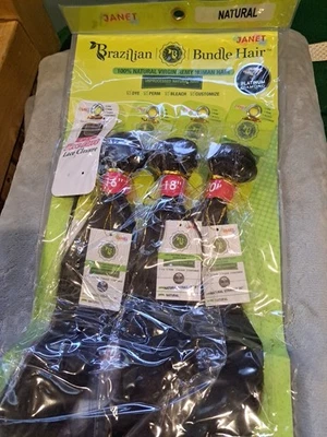 Paquete Brasileño Cabello Natural Virgen Remy Cabello Humano Foto 1 de 4