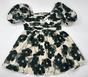 Abercrombie Fitch Emerson popeline manica a sbuffo mini abito donna XL floreale NUOVO - Foto 1 di 15