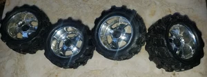 Set 4 Wheels & Tires 3.1/8" Dia. x 1.50" wide for Remote Control Monster Truck - Picture 1 of 6