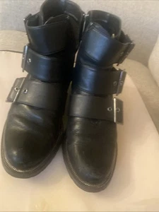Blondo Women Boots Leather Waterproof Boot Zip Ankle Booties Black Size 7.5M - Picture 1 of 7