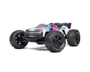 ARRMA 1/8 KRATON 6S 4X4 RTR Brushless Speed Truck, Blue/Pink ARA8608V6T2 - Picture 1 of 18
