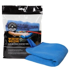 Toalla de vidrio y ventana Chemical Guys tejido gofre azul 24 x 16", paño de microfibra - Imagen 1 de 7