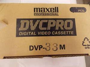 New DVCPRO Maxell DVP-33M Digital Video Cassette  U4 - Picture 1 of 4
